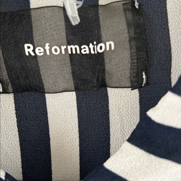Reformation Navy and White Striped Top - Picture 2 of 4